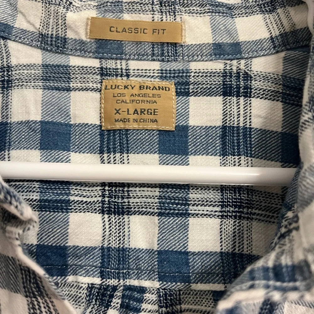 Lucky‎ Brand Shirt sleeve Sz XL Blue